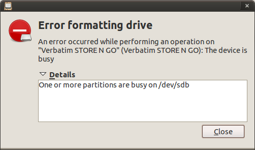 Ubuntu Disk Utility Format