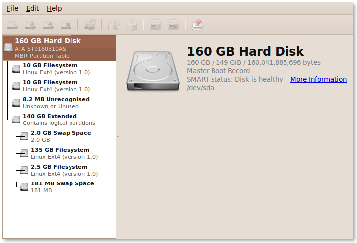 Ubuntu Disk Utility