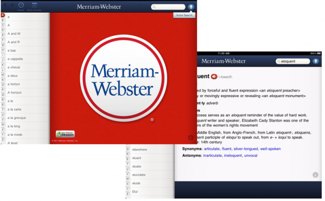 Webster Dictionary App Store