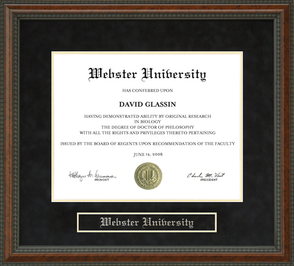 Webster University Diploma