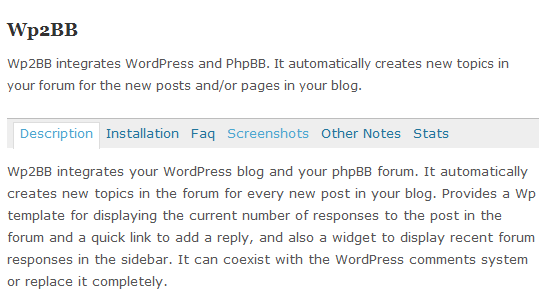 Wordpress Forum Phpbb